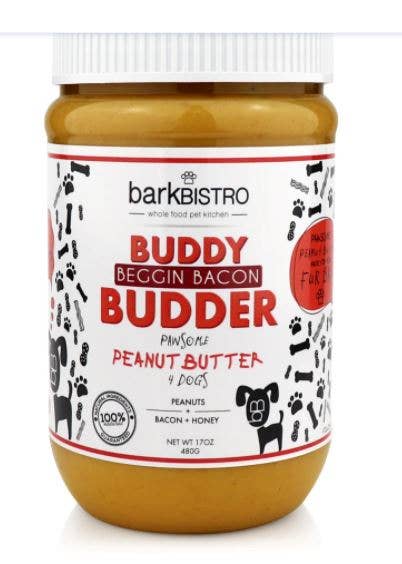 Dog Peanut Butter, Begging Bacon Buddy Budder