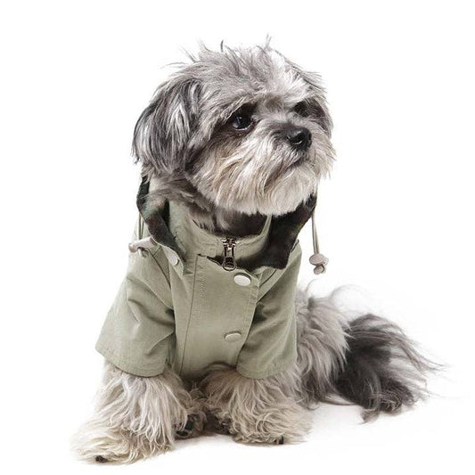 Moss Green Dog Raincoat