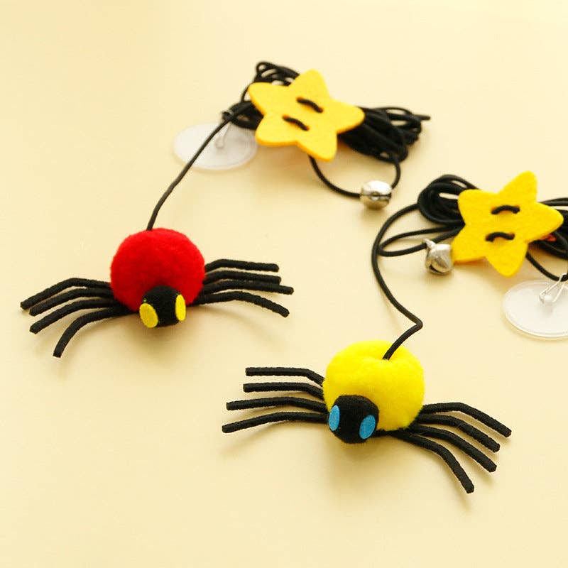 Moo - Hanging Spider Bungee Cat Toy