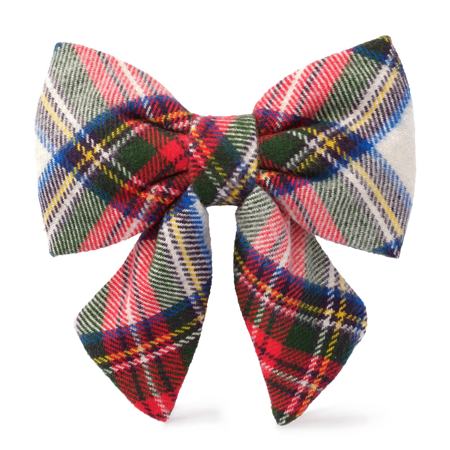 Regent Plaid Flannel Holiday Lady Dog Bow: Small