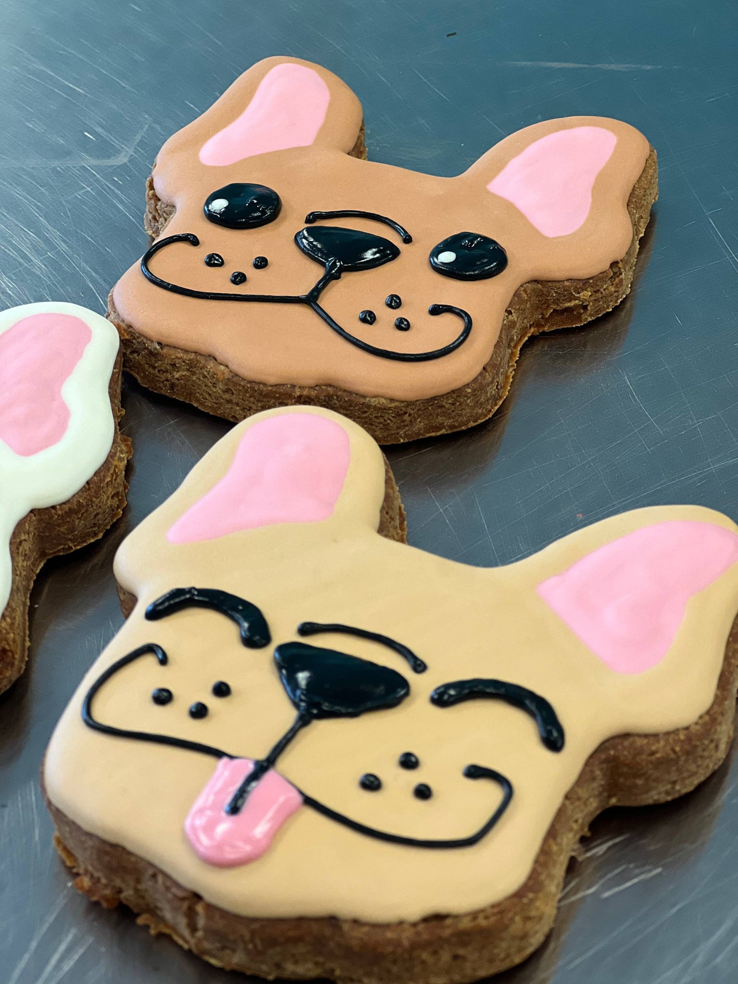 Frenchie Head Cookie