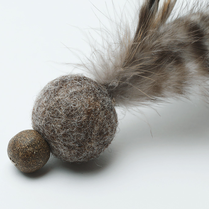Feather MiniBall Cat Toy