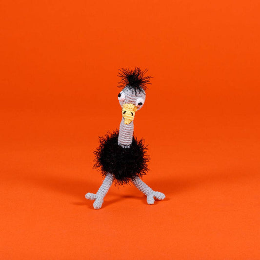 Hand Crochet Ostrich