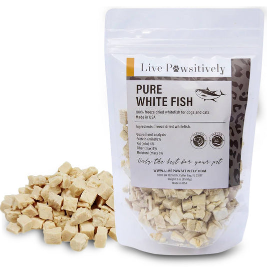 White Fish Freeze Dried Dog/Cat Treat 3oz