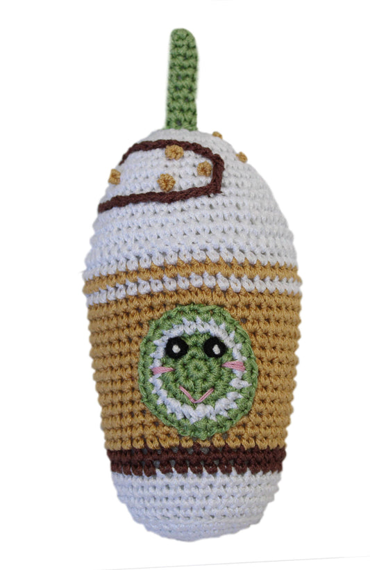 Knit Knack Sweet Tooth Toy Collection Organic Cotton Small D: Mocha Grande