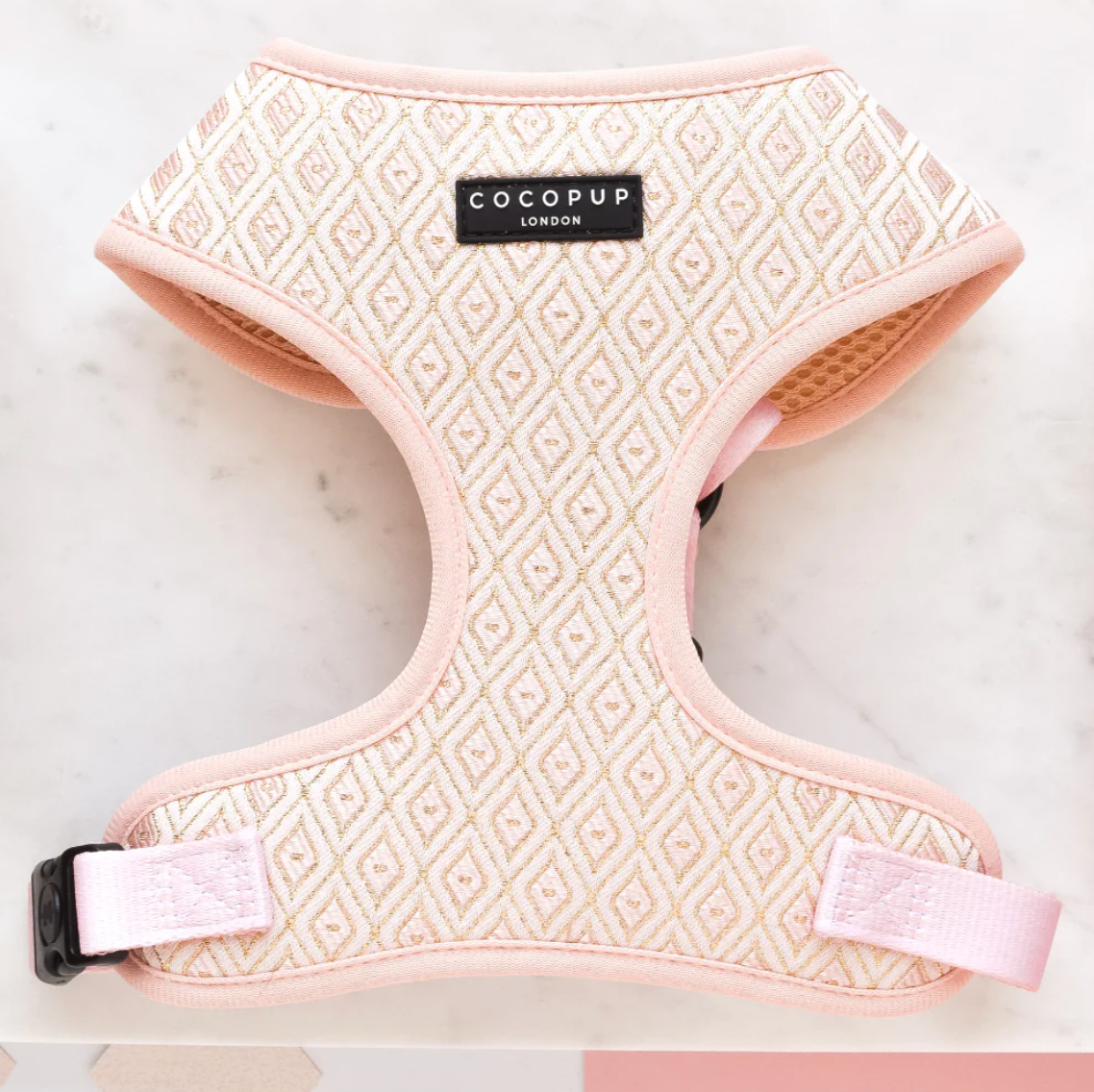 LUXE Embroidered Glitter Adjustable Neck Harness - Puperella