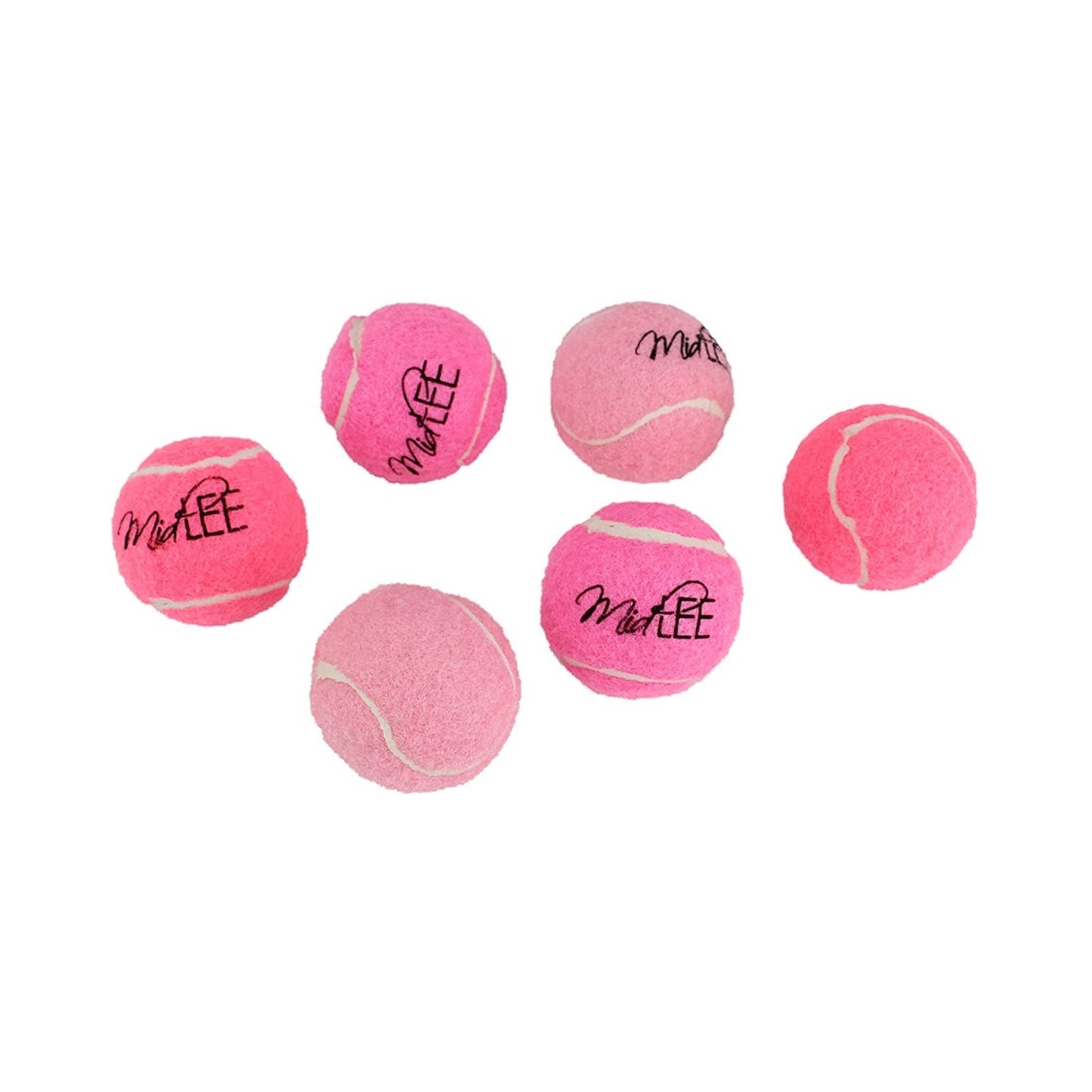 Midlee Assorted Pink Mini Tennis Squeaker Balls- Single