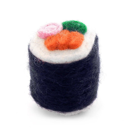 Sushi Cat Toy,  California Roll: 3" x 2"