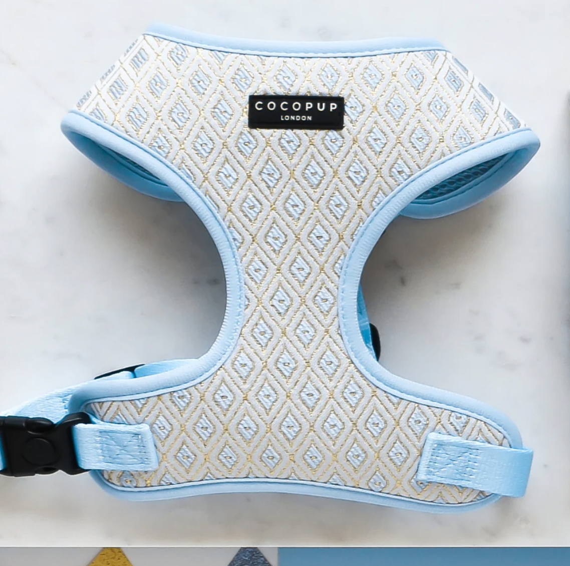 LUXE Embroidered Glitter Adjustable Harness - Pup Charming